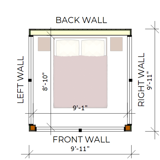 Sojourn 1010-O (10'x10' Open Floor Plan)