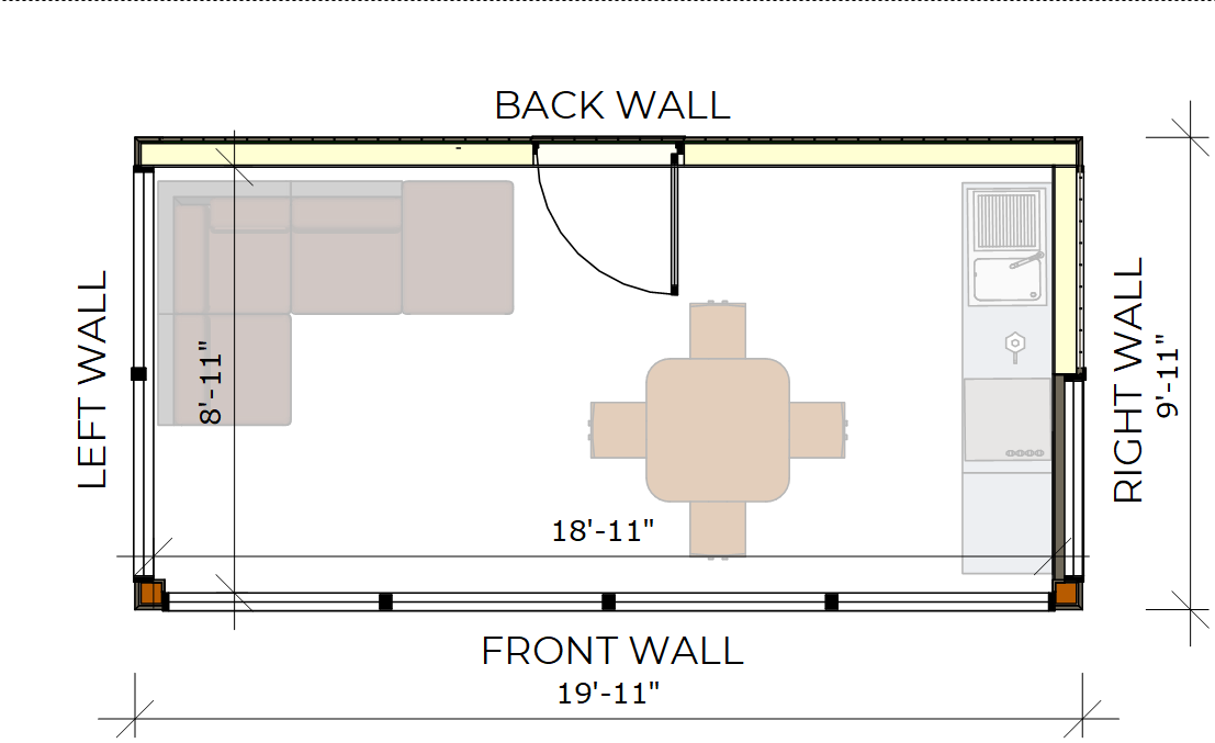 Sojourn 1020-K (10'x20' Kitchen)