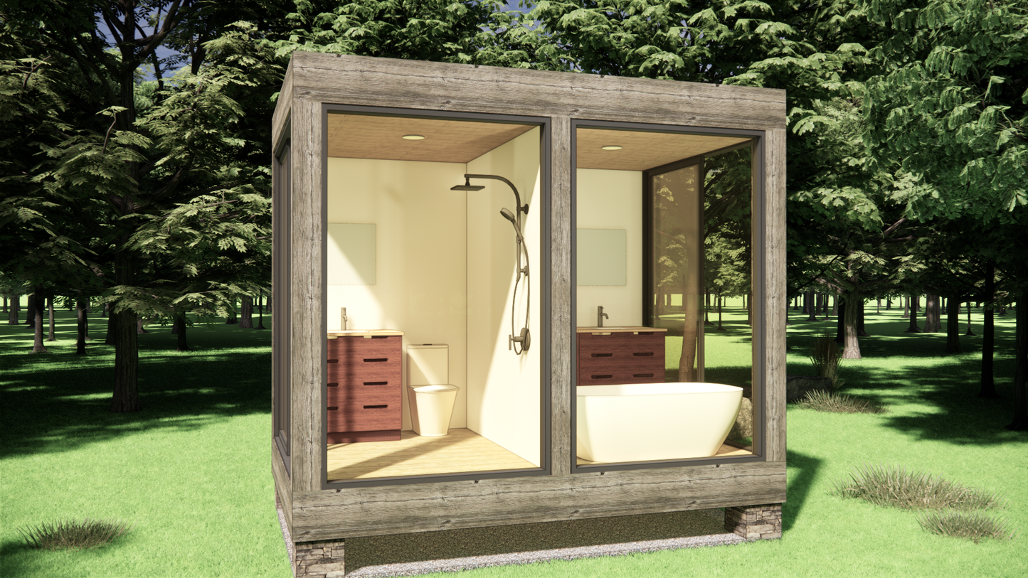 Sojourn 812-B (8'x12' Bath)