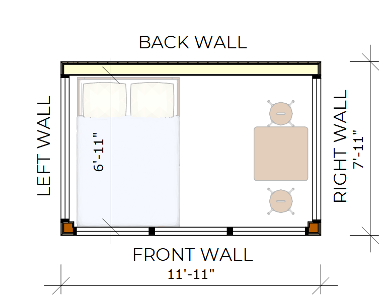 Sojourn 812-O (8'x12' Open Floor Plan)